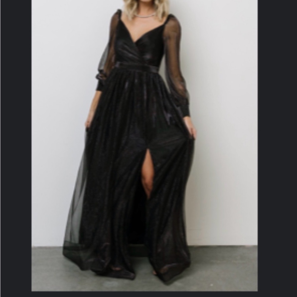 Elegant Baltic Born Octavia Shimmer gown in Black